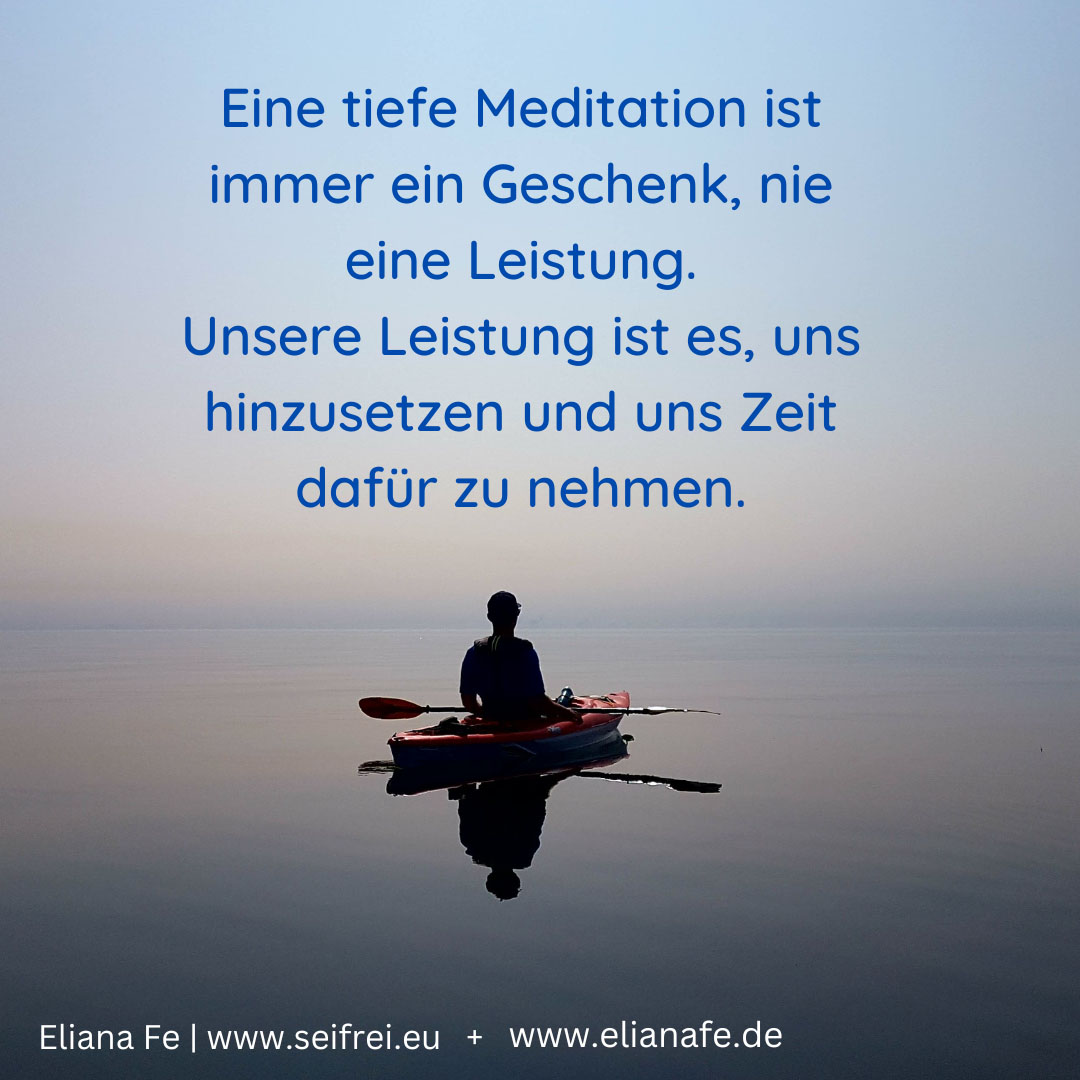 Spruch von Eliana Fe über Meditation